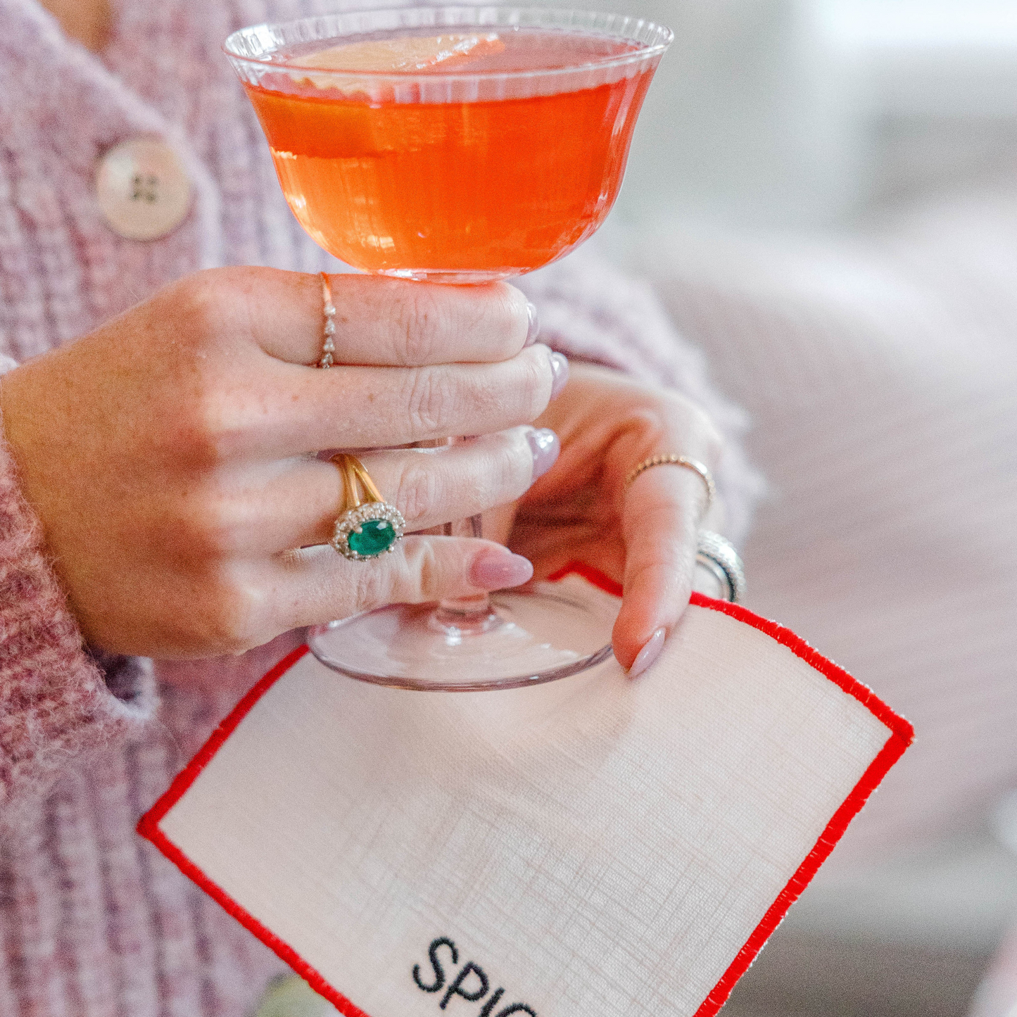 Cocktail Martini Glass, S/4 | Clear Optic Glassware