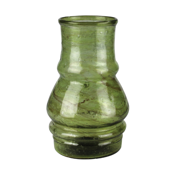 Val Vase, Green Glass