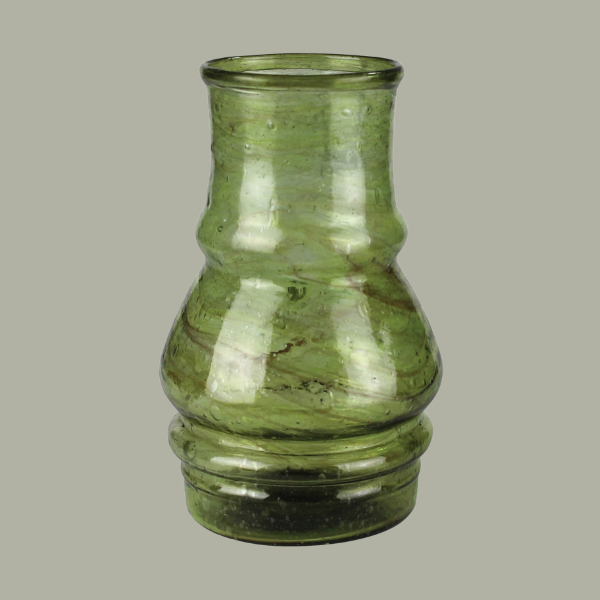 Val Vase, Green Glass