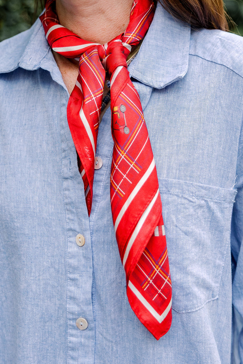 Heritage Golf Inspired Silk Scarf