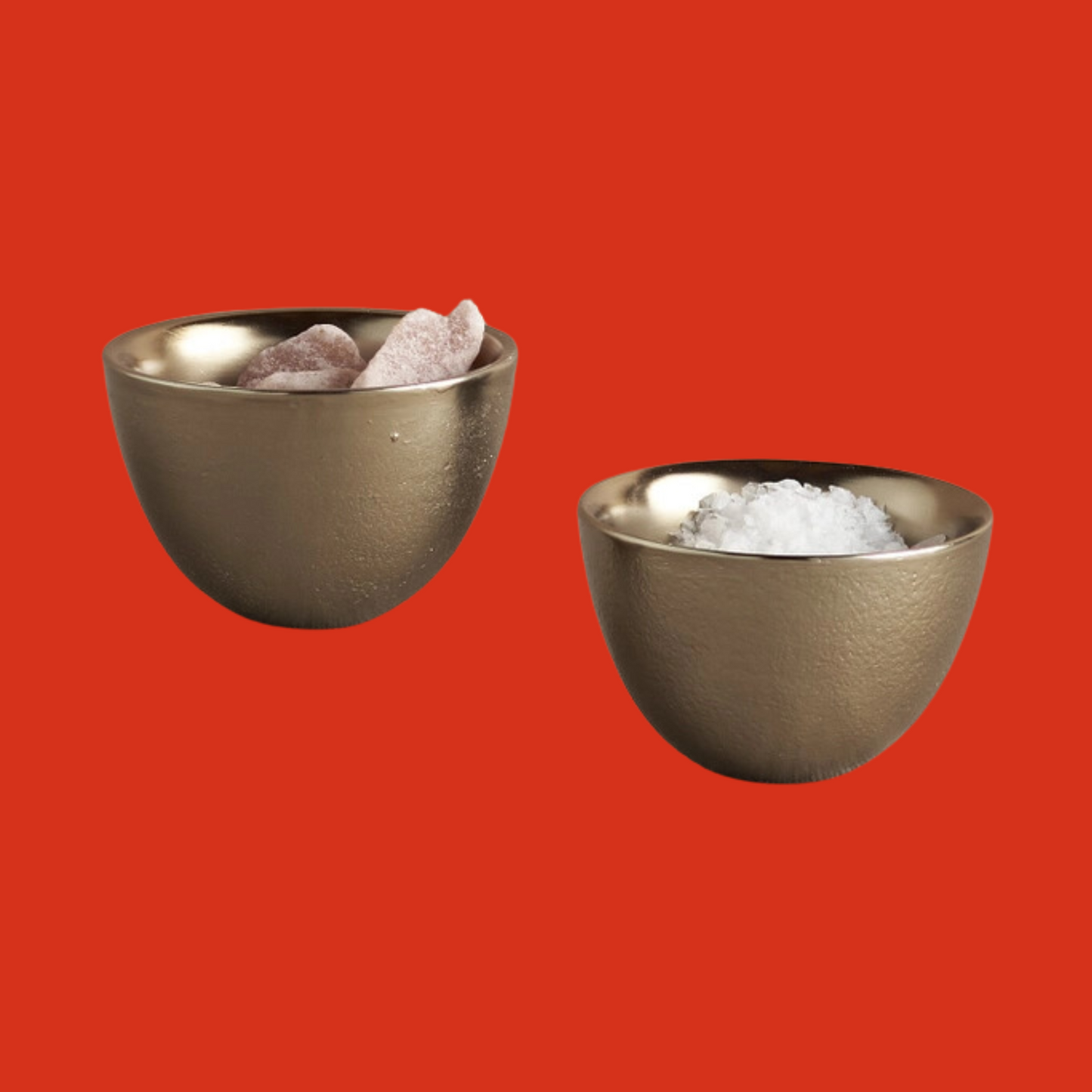 Antique Brass Pinch Bowls, S/2