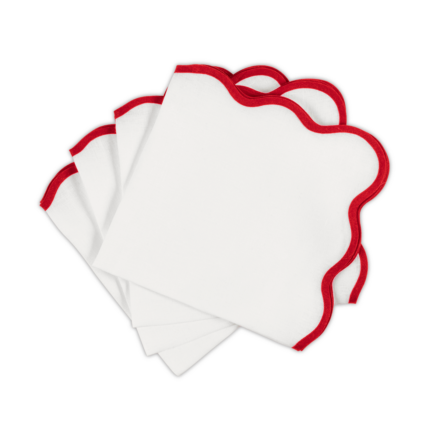 Scallop Edge Napkin, S/4