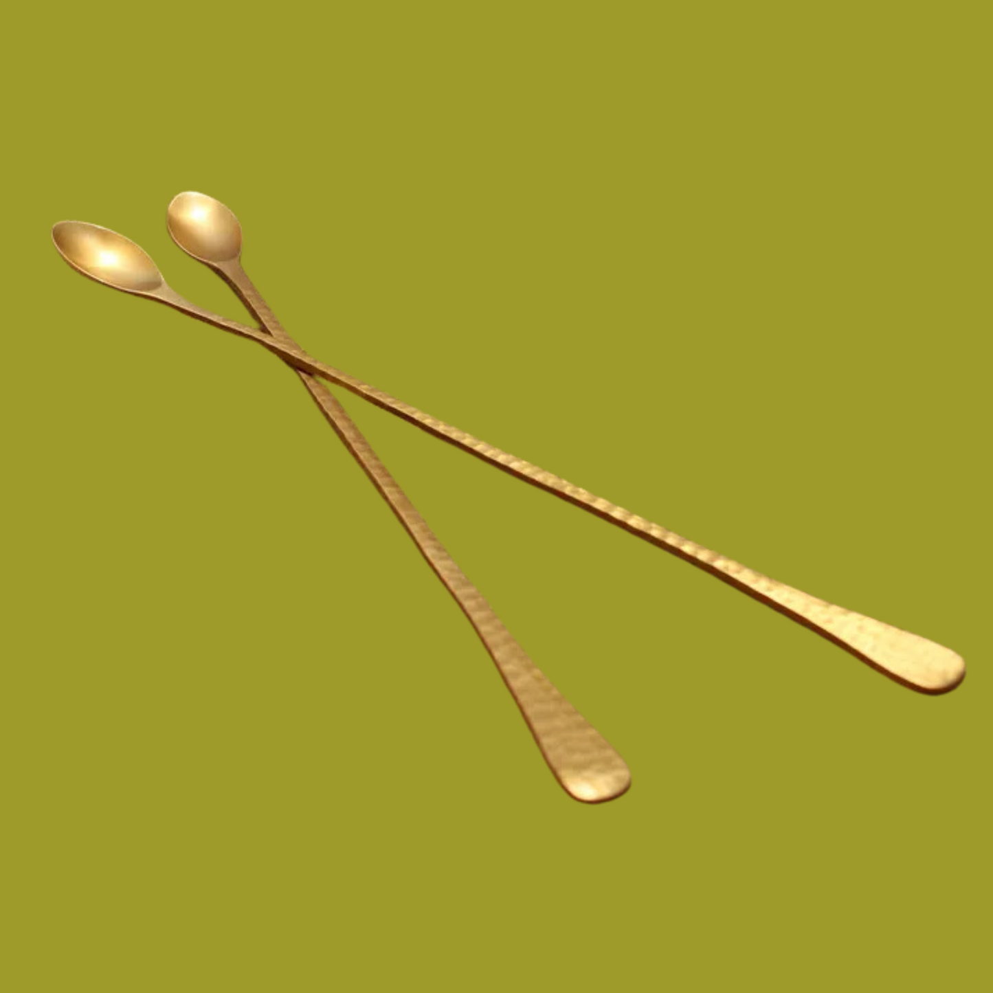 Pebbled Long Spoons, S/ 2