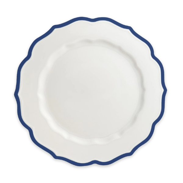 Stella Scalloped Blue Dinner Plate