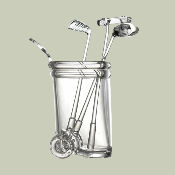 Acrylic Golf Club Drink Stirrers with Bag