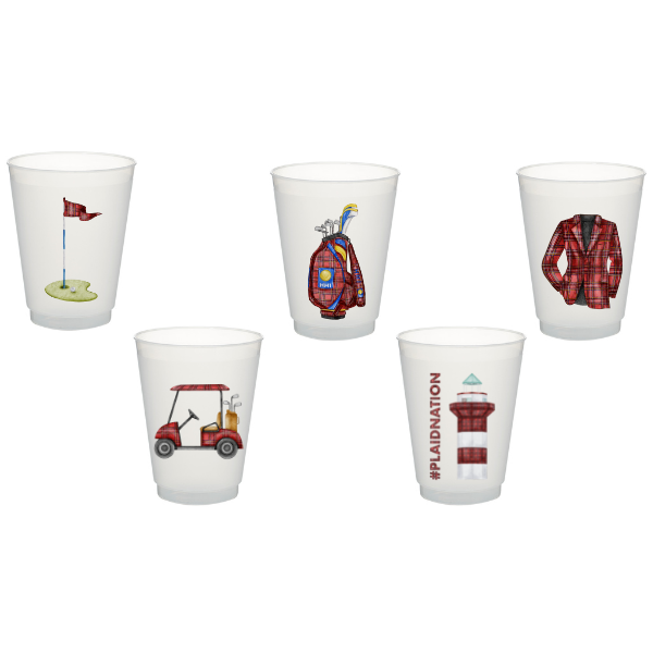 Heritage Golf Party | Shatterproof Cups (Pack of 10)